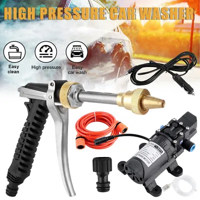 72W High Pressure Car Washer Gun Water Pump Electric Jet Wash Cleaner Hose Kit • £18.92