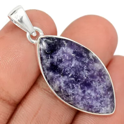 Natural Purple Lepidolite 925 Sterling Silver Pendant Jewelry CP32797 • $18.99