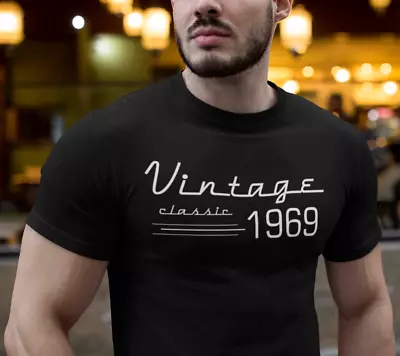 Custom Made Shirt Birthday Gift Shirt For Men Vintage Classic Put Your Own Year • $19.99