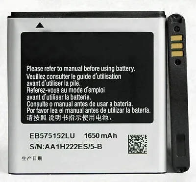 £5.98 • Buy 3.7V 1650mAh Replacement Battery For Samsung Galaxy S GT-i9000 I9000 EB575152LU