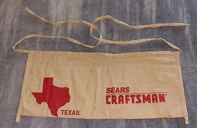 SEARS CRAFTSMAN TEXAS Nail Work Carpenter Apron Lightly Used No Date Cotton Ties • $15