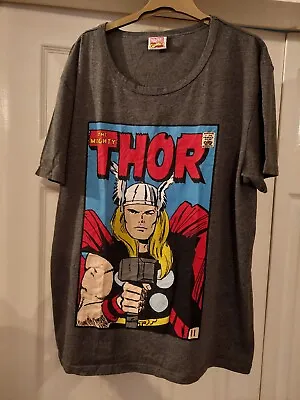 £3.95 • Buy Marvel Comics Thor Dark Grey Size Xl T Shirt