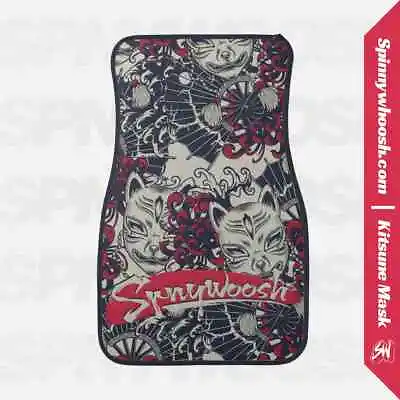 Universal Red Kitsune Fox Mask Car Floor Mat | JDM Style For Civic Miata 240sx • $75