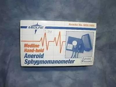 Medline Hand-Held Adult Aneroid Sphygmomanometer In Box        # MDS 9500 • $21.95