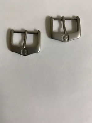 Lot Of 2 Vintage SWISS ARMY  Stainless Steel Watch Buckle Clasp  18mm   • $19.95