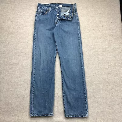 Vintage Levi's 501 Jeans 30x31 Blue Pants Button Fly Faded  Denim Tag 31x32 • $38