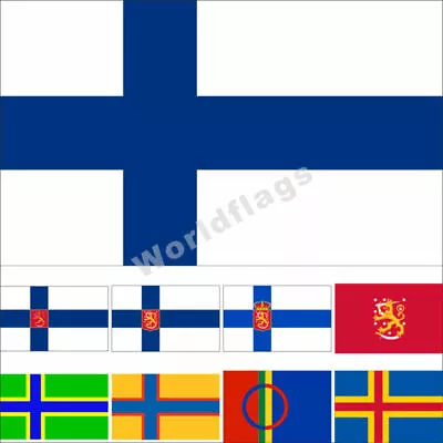 Finland Flag 3X5FT Historical State Aland Setomaa Sami Vepsia East Karelians • $4.80