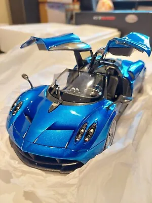 GT AUTOS 1/18 Pagani Huayra BLUE No LCD AutoArt MR BBR • $224.77