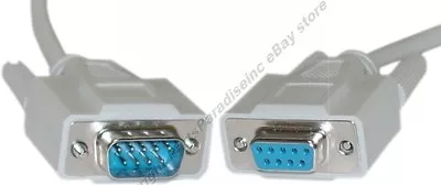 3ft Short DB9 Pin Male-Female Extension Serial RS232 Straight Through Cable/Cord • $2.10