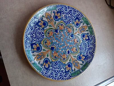 VINTAGE Uriarte Mexico Puebla Pottery Talavera Pottery Plate 11   • $200