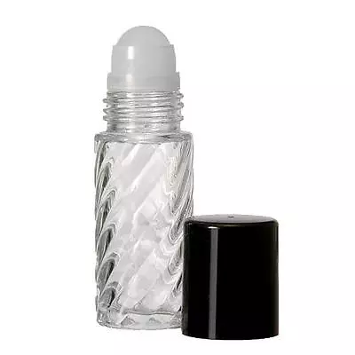 30 Ml /1 Oz. Extra Large Deodorant Roller Bottles Empty Clear Swirl 2-PACK • $8.37