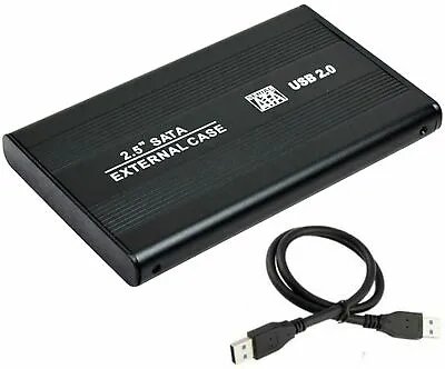 $9.95 • Buy External USB 2.5  Hard Disk Drive HDD SSD Enclosure Case USB2 2.0 USB2 (NO DISK)