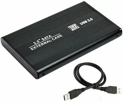 $9.95 • Buy External USB 2.5  Hard Disk Drive HDD SSD Enclosure Case USB2 2.0 USB2 (NO DISK)
