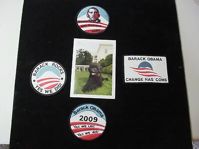 Lot Of 5 President Obama 44th 2009 Patch & Obama Family Dog Sunny  Identity Card • $17.99