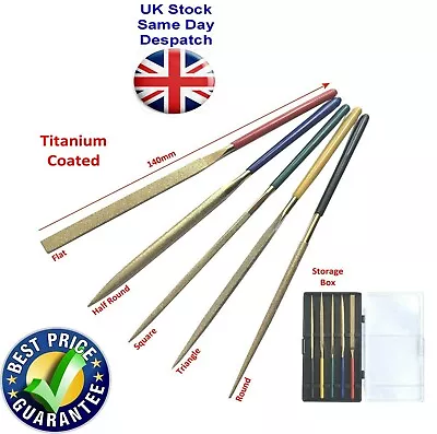 £7.75 • Buy Diamond Needle File 5 Pcs In Plastic Case Modelling Metal Work Professionals UK