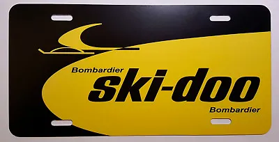 Vintage Ski Doo Dealer Sign Snowmobile Logo Novelty License Plate (054) • $12