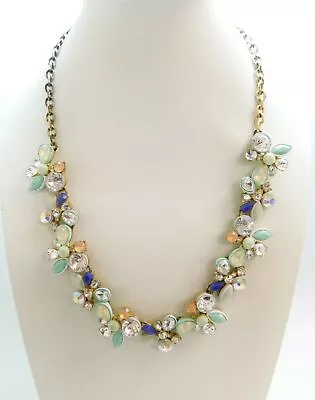 J Crew Icy & Faux Stone Gold Stone Necklace 84.3g • $17.99