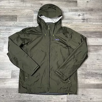 Patagonia Torrentshell H2No Full Zip Rain Jacket Hooded Men’s Size Large Green • $94.88