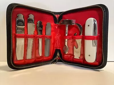 Vintage Barlow 1960’s Japan Folding Screwdriver Multi Tool Pocket Knife Kit • $30