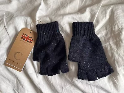 Celtic & Co Donegal Navy Fingerless Gloves Size Small New With Tags • £20