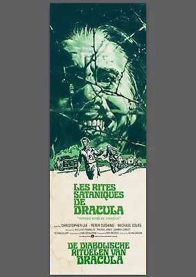 THE SATANIC RITES OF DRACULA Hammer HORROR FILM ART PRINT MOVIE POSTER • £14.99