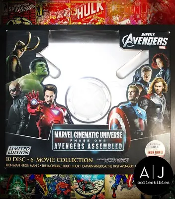 Marvel Cinematic Universe: Phase One - Avengers Assembled Blu-ray Box Briefcase • $203.96