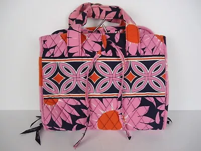 Vera Bradley Metropolitan Loves Me Pink Navy Orange Sunflower Travel Organizer • $19.50