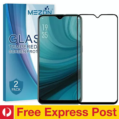 [2 Pack] Full Cover OPPO AX5s Premium Tempered Glass 9H HD Protector By MEZON • $25.99