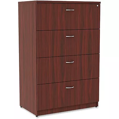 Lorell 4-Drawer Lateral File 35-1/2 X22 X54-3/4  Mahogany 34386 • $789.70