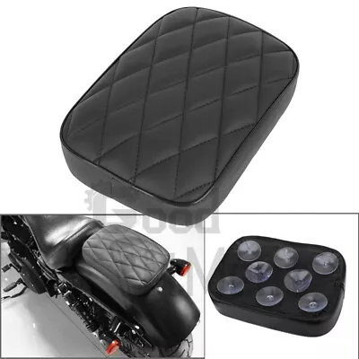 Lattice Motorcycle Rear Passenger Pillion Pad Seat W/ 8 Suction Cups For Harley • $29.04