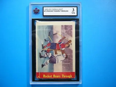 1955/56 Parkhurst Nhl Hockey Card #72 Maurice Richard Ia Ksa 3 Vg Nice Parkie • $169.99