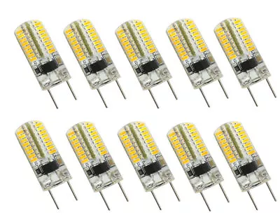 10pcs G8 G8.5 T4 Led Light Bulb 2W 64-3014SMD Light Lamp Warm White 2700K 110V H • $17.98