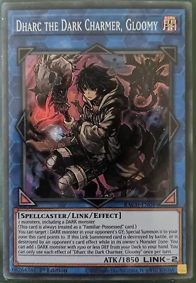 YuGiOh Dharc The Dark Charmer Gloomy Super Rare 1st Edition BACH-EN049 NM • £2.79