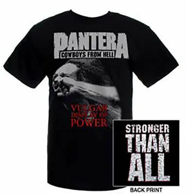 Pantera Vulgar Display Of Power S M L XL 2XL Black T-Shirt • $26.24