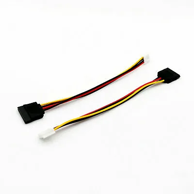 Mini 4pin Floppy FDD Female (SP4) To SATA 15pin Female Power Adapter Cable • $6