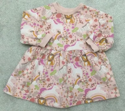 NEXT Baby Girls Dress Animal Theme Pink Age 12-18 Months  • £0.99