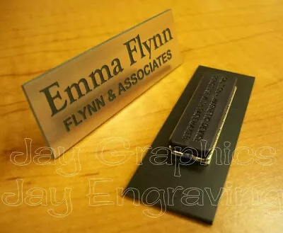 Custom Engraved 1x3 Brushed Copper Name Tag | Badge & Magnet | Employee Magnetic • $9.99