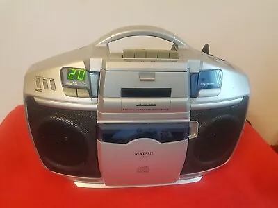 Matsui Cd18 Boombox ( Cd Radio & Cassette Tape) • £24.99