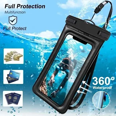 Floating Airbag Waterproof Swim Bag Phone Case For IPhone Samsung Xiaomi Huawei • £8.07