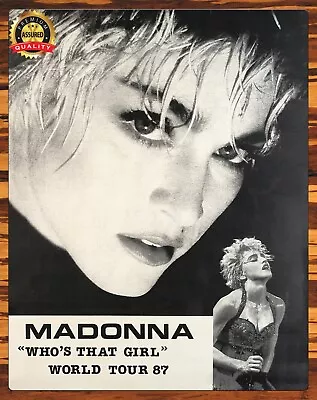 Madonna -  Who's That Girl  - World Tour - 1987 - Metal Sign 11 X 14 • £26.99