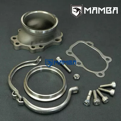 MAMBA Turbo Dump Pipe Flange 5 Bolt To 3  V-Band CA18DE CA18 180SX SILVIA S13 • $142.61