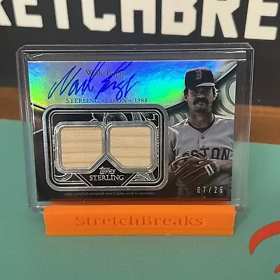 2024 Topps Sterling Wade Boggs Dual Bat Relic AUTO /25 RED SOX • $75