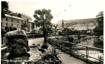 The Promenade Matlock Bath - Salmon Series Real Photo Postcard • £2.95