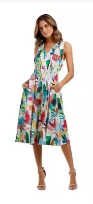 Gorman X Becky Blair Shadow Pattern Dress Size 14 • $70