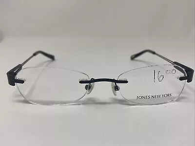 JONES NEW YORK EYEGLASSES FRAME WOMENS RIMLESS J471 51-18-135 Black HM95 • $43.75