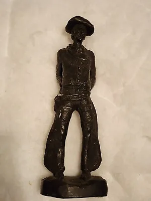 Michael Garman Bronze Sculpture Signed Cowboy Art Western Hands On Hips Vintage • $70