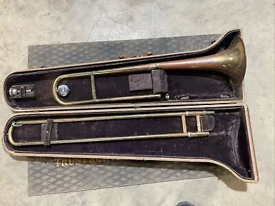 OLDS Ambassador Trombone With Case And Baritone Mouth Piece SN 163496 2E • $95