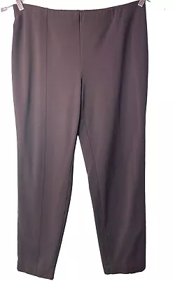 J. Jill Women’s L Green Ponte Knit Slim Leg Raised Center Seam Pull On Pants • $18