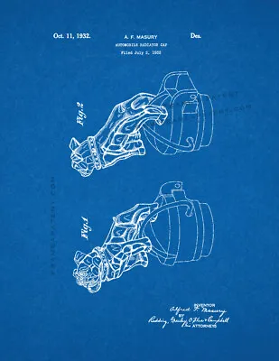 Mack Truck Radiator Cap Patent Print Blueprint • $11.46