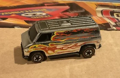 Vintage 1974 Hot Wheels Redline Chrome Super Van W/Flames VG Condition • $29.99